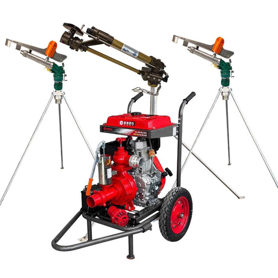 无锡一体式灌溉机组 全套喷枪水带配齐 抗旱浇地神器